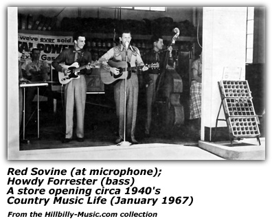 Red Sovine - Howdy Forrester - Circa 1940's