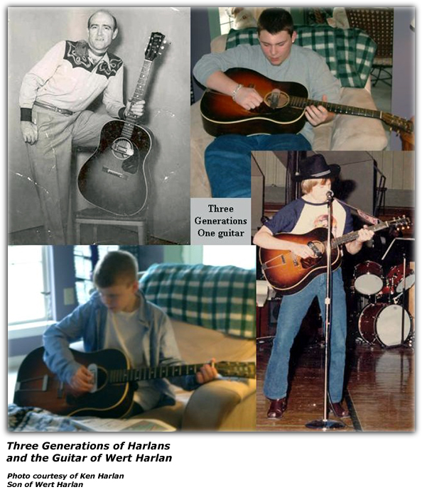 Three Generations with Wert Harlan's Guitar
