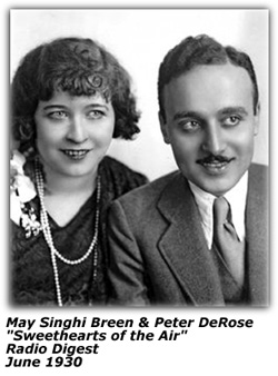 Sweethearts of the Air - May Singhi Breen and Peter de Rose
