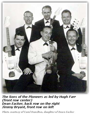 The Sons of Pioneers Hugh Farr Dean Eacker late 1950s