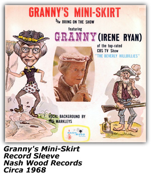 Record Sleeve - Granny's Mini-Skirt - Irene Ryan - Nash Wood Records - 1968