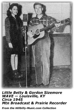Photo - Little Betty and Gordon Sizemore - WAVE - Circa 1945