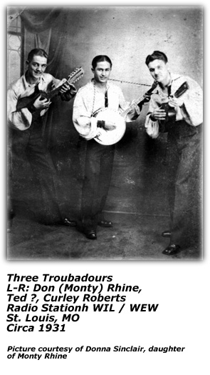 Three Troubadours - Circa 1931