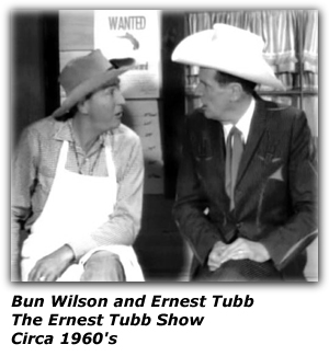 Screen shot from Ernest Tubb TV Show - Bun Wilson and Ernest Tubb - Circa 1960's