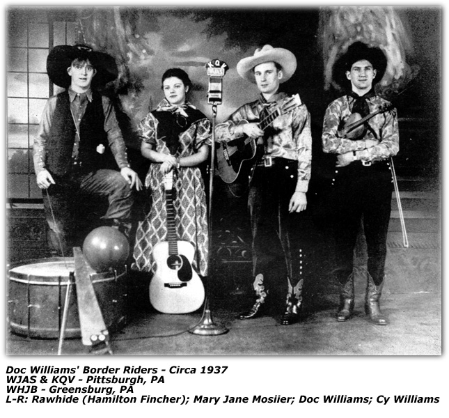 Doc Williams and His Border Riders with Rawhide - Circa 1937
