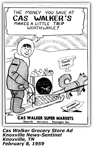 Promo Ad - Cas Walker Super Markets - Feb 8 1959