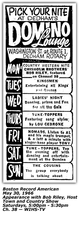Promo Ad - Domino Lounge - 1966
