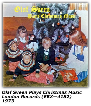 Album Cover - Olaf Sveen Plays Christmas Music - Olaf Sveen - London EBX 4182 - 1973