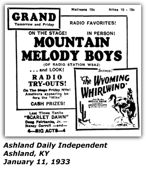 Promo Ad - Boro Week - West Hazleton VFW Big Street Carnival - Montana Paul - Mickey Denley and the Mello-Aires - July 1953